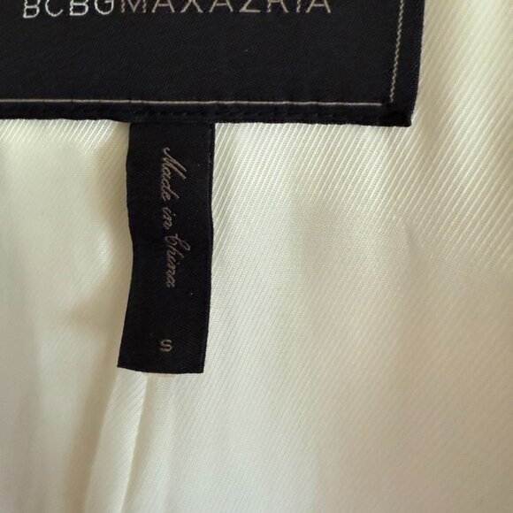 BCBGMaxAzria Ivory fabric moto jacket, size S - Picture 5 of 5
